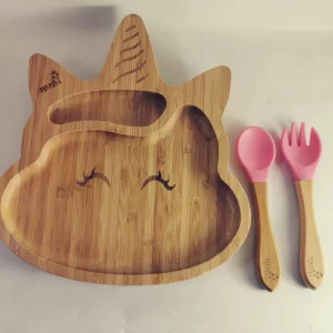Krožnik iz bambusa s priseskom SAMOROG – set